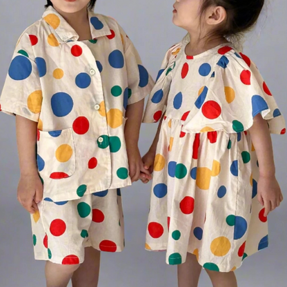 Mahi Polka Sibling Set