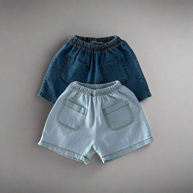 Plain Blue Denim Set