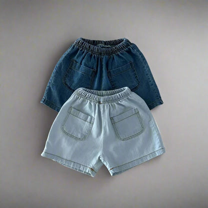 Plain Blue Denim Set