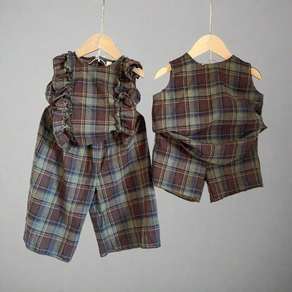 Forest Plaid Sibling Set